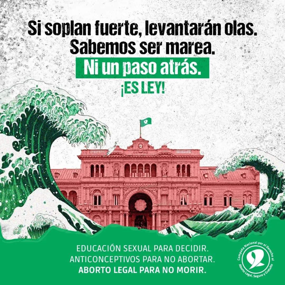 Red Profesionales de la Salud x Derecho a Decidir (@redsaluddecidir) on Twitter photo Desde la 💚Red de Profesionales de la Salud por el Derecho a Decidir💚repudiamos el proyecto que pretende hacernos volver un siglo atrás! ! !
#EsLEY💚
Ni un paso atrás💪🔥💚 Desde la 💚Red de Profesionales de la Salud por el Derecho a Decidir💚repudiamos el proyecto que pretende hacernos volver un siglo atrás! ! !
#EsLEY💚
Ni un paso atrás💪🔥💚