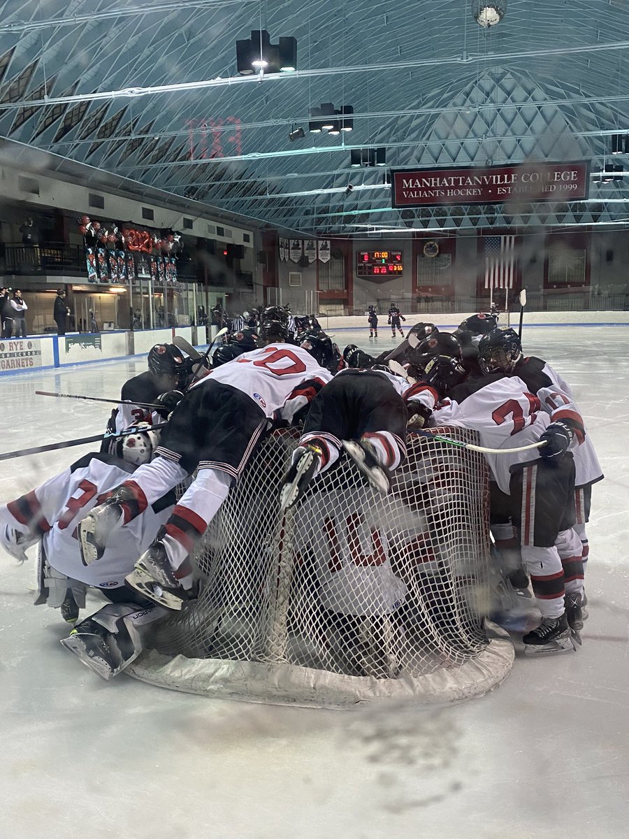 Headed into the third period Rye 8 Byram Hills 4