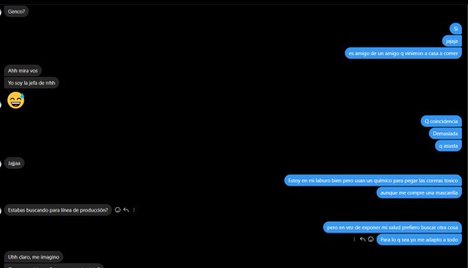 Tire solo 1 CV en linkeding y me mando mensaje una amiga en insta q ella trabaja en esa fabrica y es<a href="/tag/vivalalibertadcarajo"class="tags"><span>#vivalalibertadcarajo</span></a>