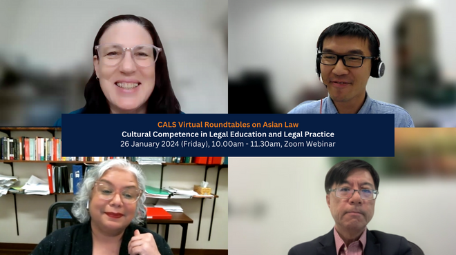 CALS_NUS's tweet photo. On 26 January 2024, CALS hosted a Virtual Roundtable on Asian Law session, exploring the theme of “Cultural Competence in Legal Education and Legal Practice.”
#calsnus #LegalEducation #CulturalCompetence #LegalEthics https://t.co/Tb0vCgGtGi