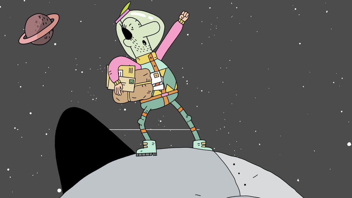 URBANIA and @Lapasteque's The Postman From Space flew to France, where the series was screened as part of the 50th Angoulême International Comics Festival. In 2023, it was a finalist in the Children & Youth category of the Rockie Awards! #srfshowcase #kidscreen #rocketfunded