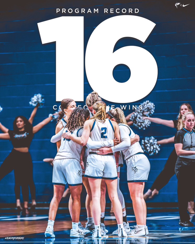 With tonight's win over the Panthers, the Sharks have extended their win streak to a program-record 1️⃣6️⃣ games!!! 🦈🏀

#HungryForMore