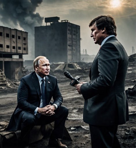 60 Minutes interviews Vladimir Putin!

Journalism.

Megyn Kelly interviews Vladimir Putin!

Journalism.

Bloomberg interviews Vladimir Putin!

Journalism.

Oliver Stone interviews Vladimir Putin!

Journalism.

Tucker Carlson interviews Vladimir Putin!

Treason.