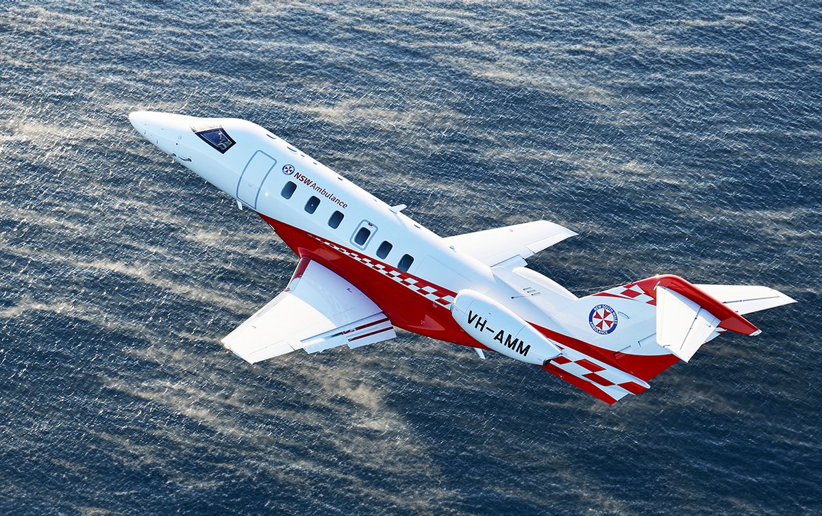 The New South Wales Ambulance Fixed Wing Aeromedical Operations brings its first PC-24 into service, demonstrating how this aircraft continues to live up to its namesake as the world’s only Super Versatile Jet. ow.ly/mKaY50Qz2R2 #pilatus #pc24 #medevac