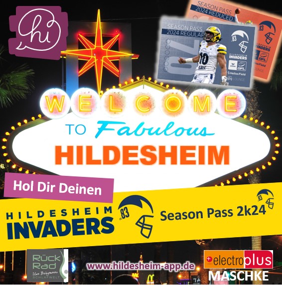 👋 hi #Hildesheim #hiApp - am kommenden Wochenende findet der🏈 SuperBowl 🏆 in #LasVegas statt.

📣 GO INVADERS!🙌🙌🙌

#superbowl #superbowl2024 #SuperBowl #supportyourlocals  #americanfootball #football #hildesheiminvaders #goinvaders #gameday #gfl #2k24 #SBLVIII
