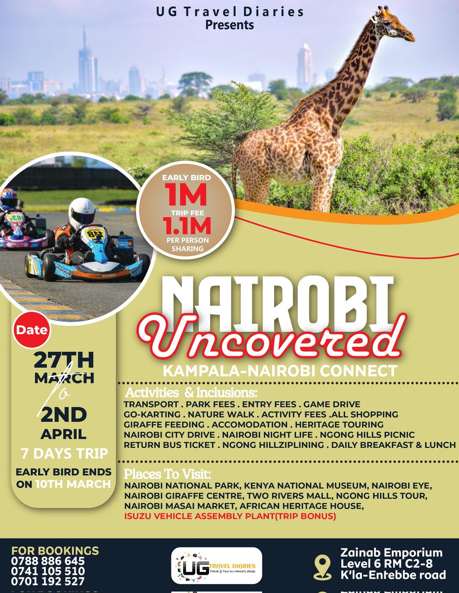 Easter is getting closer guys🎉🎉🎉

Have you begun saving for this amazing trip???
#NairobiUncovered