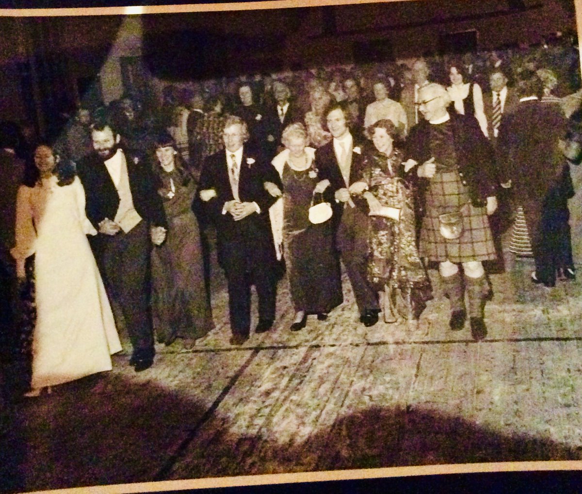 Wedding march in the YM at Longhope in 1975