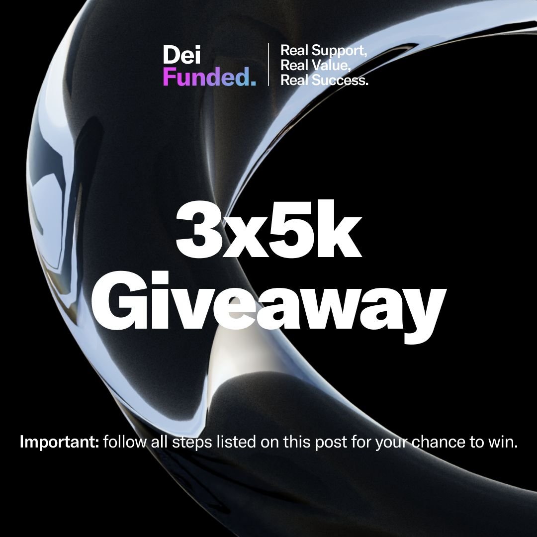 Rohann368's tweet photo. Giveaway time 📣   

3 × 5K Account Giveaway 

 Rules for entry🚀: 
1) Follow @Rohaanfx @DeiFunded @moneybrinter @CableAnalyst 
2) Tag 2 Friends, like &amp; Retweet 
3) Join Their Discord and post screenshot :  https://t.co/BpwqvLlzIV https://t.co/pg169TiQTS