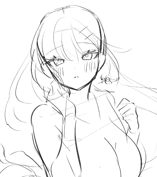 ラフの時点で可愛かったら大勝利 