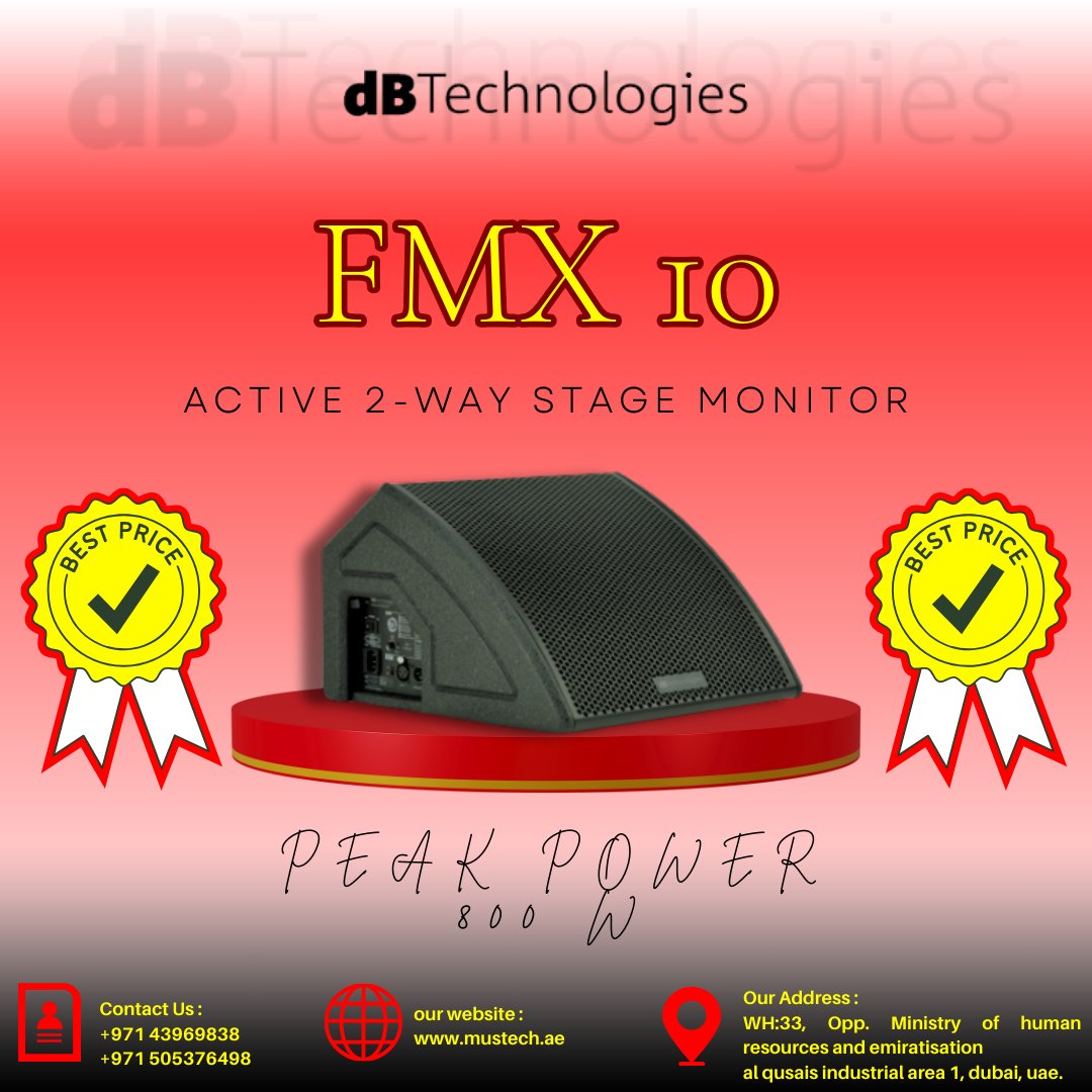 MustechTrading's tweet photo. FMX 10
#UAE #Mustech #Dubai #AbuDhabi #Sharjah #Ajman #rasalkhaimah #Fujairah #UmmAlQuwain #djset #accessories #EVENTPLANNER #SPEAKE #Events #club #EVENTERS #music #MICROPHONE #middleeastern #Motivity #MOTIVE #sound_system #oman #dj #saudiarabia #QATAR #Quiklok #dBTechnologies https://t.co/leP7piz8vP