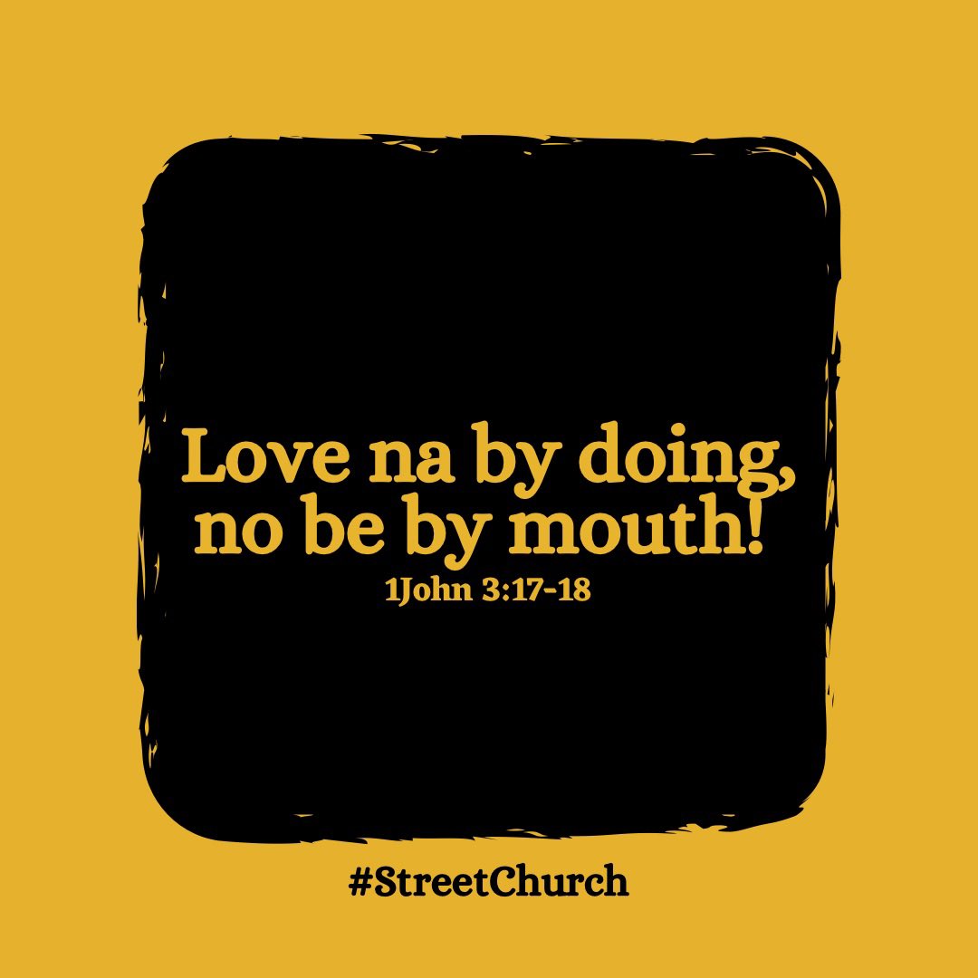streetchurchh's tweet photo. Child of God, you suppose resemble your father when it comes to showing love.

You no fit say you love God but you no dey practice the love. Starting from today, make up your mind to dey give to those in need. https://t.co/Do2mb1ijxp
