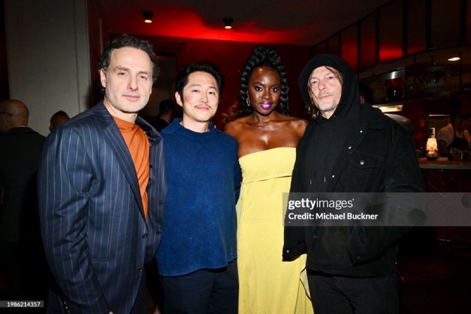 Team Family Reunion #TOWL #TheOnesWhoLive #Richonne #AndrewLincoln #DanaiGurira #NormanReedus #stevenyeun #RickGrimes #MichonneGrimes #GlennRhee #DarylDixon #TWD #TWDFamily #TheWalkingDead  
Then                                               Now