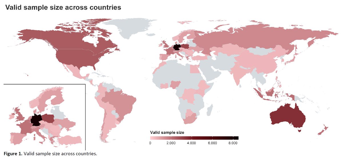 New data release upcoming! We’ll soon publish a global survey dataset on public views of #science, science #communication, and #climate change – the #TISP dataset (67 countries, n=71,417) 🌎 Now available: A #preprint on methods and sample characteristics: osf.io/preprints/psya…