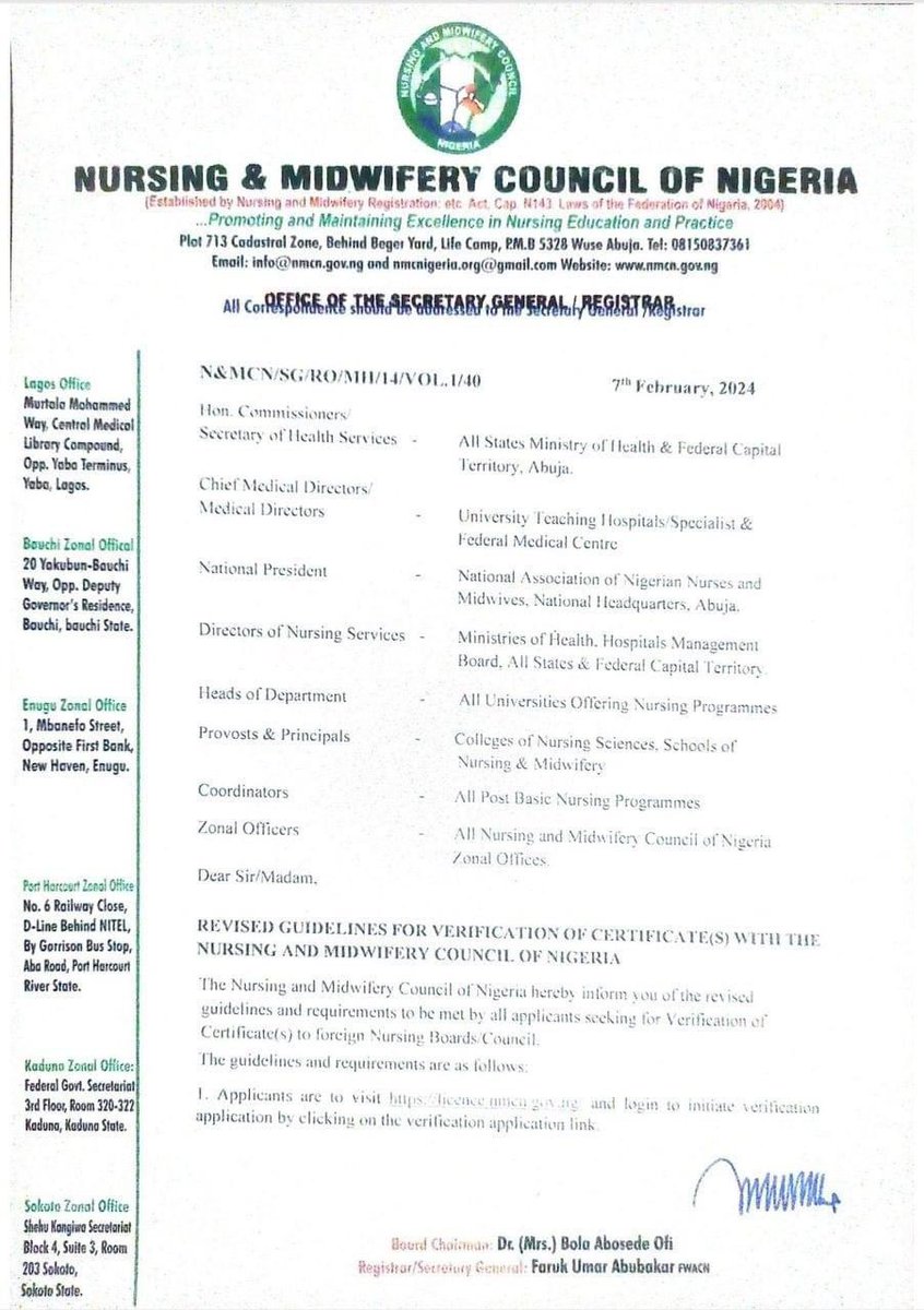 ANNI_Nurse's tweet image. Recent updates on the new verification rules from @Nigeria_NMC reveals stringent and unnecessary requirements from #nurses. We stand with #nigeriannurses and call on the @ICNurses @WHO and international nursing organisations to address this. ❌ #NMCNVERICATIONRULE