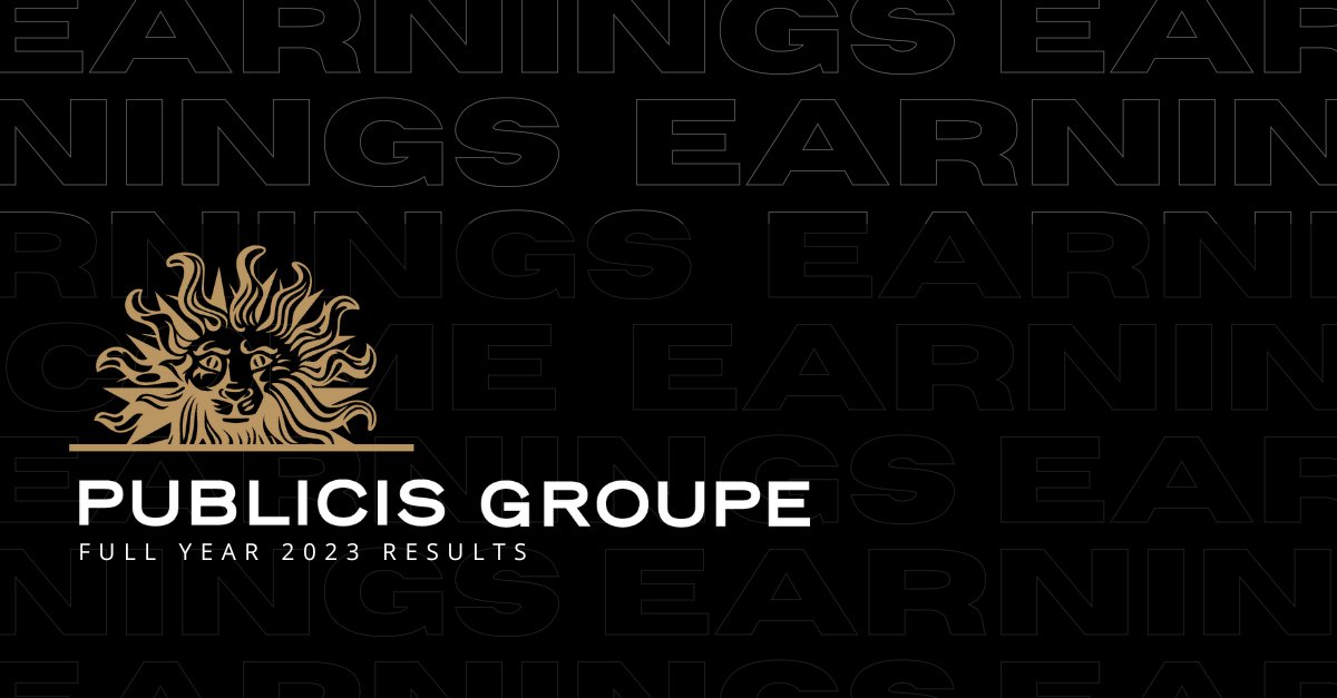 Publicis announces another record year on all KPIs, with strong full year 2023 organic growth at 6.3%, and a stronger than expected Q4 at +5.7% shorturl.at/ikmJ7