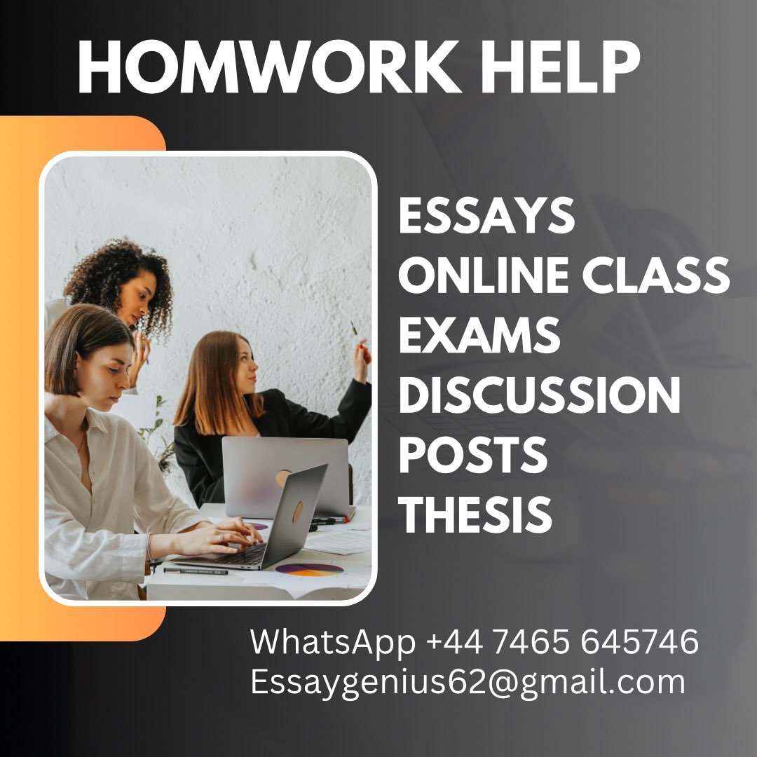 jon4homework's tweet image. Need help with your project management assignments? Our team of experts is here to guide you with top-notch assistance and ace your projects with flying colours!
Visit at: wa.me/message/WPYRFT…
#assignmenttask #projectmanagement #assignmenthelp #expertguidance
