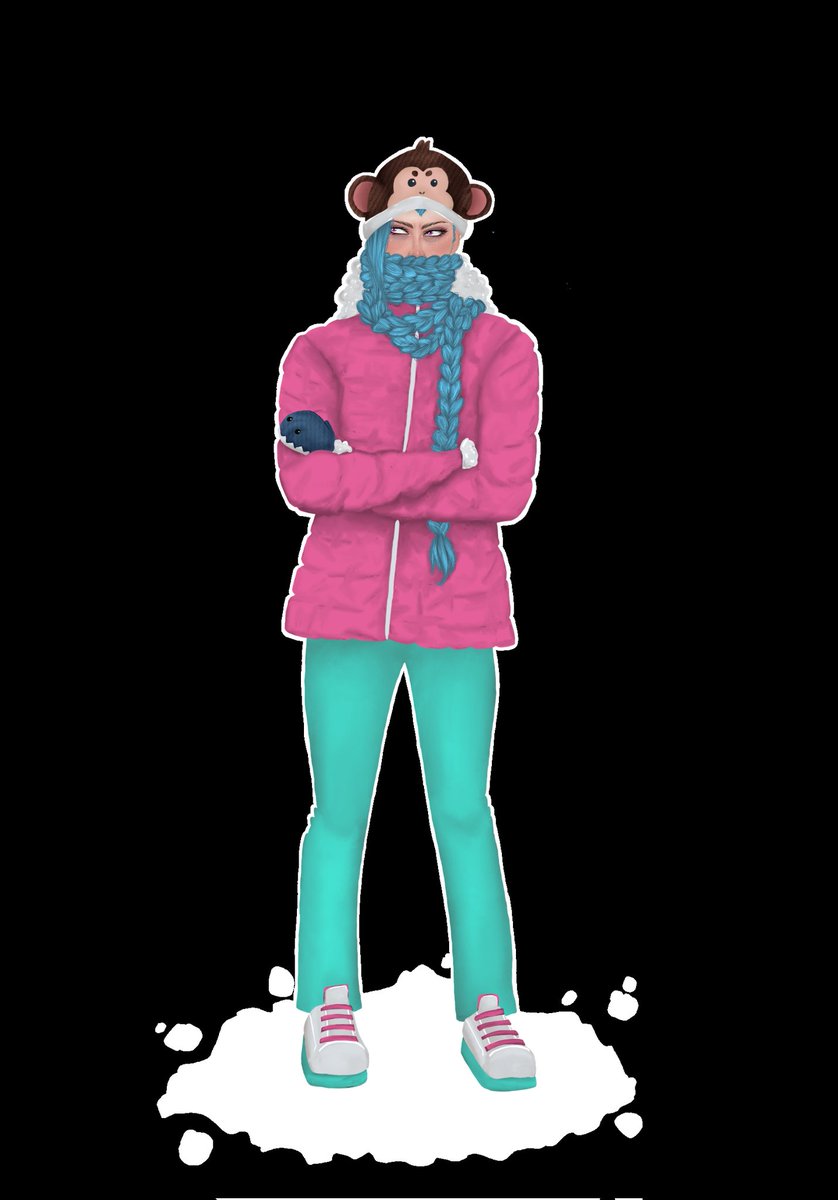 Chaotic_Wolf_'s tweet photo. @Pug616P Here's a version without the background where you can see the fun little snow splat. https://t.co/p7rlf2NpDl