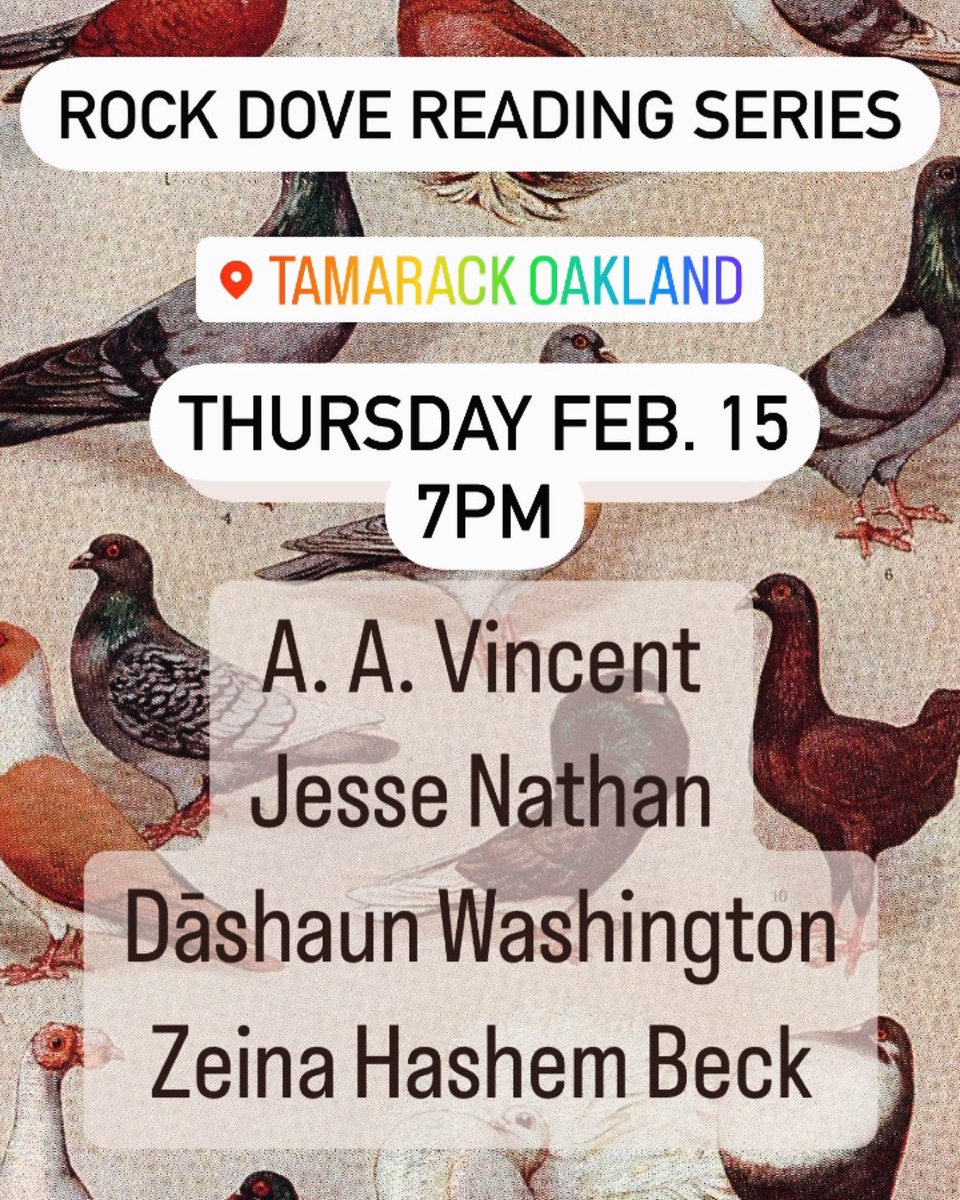 just wanted to share this with poetryland. i’m starting a reading series in oakland, first one is at 7pm on thursday 2/15 at tamarack. come!