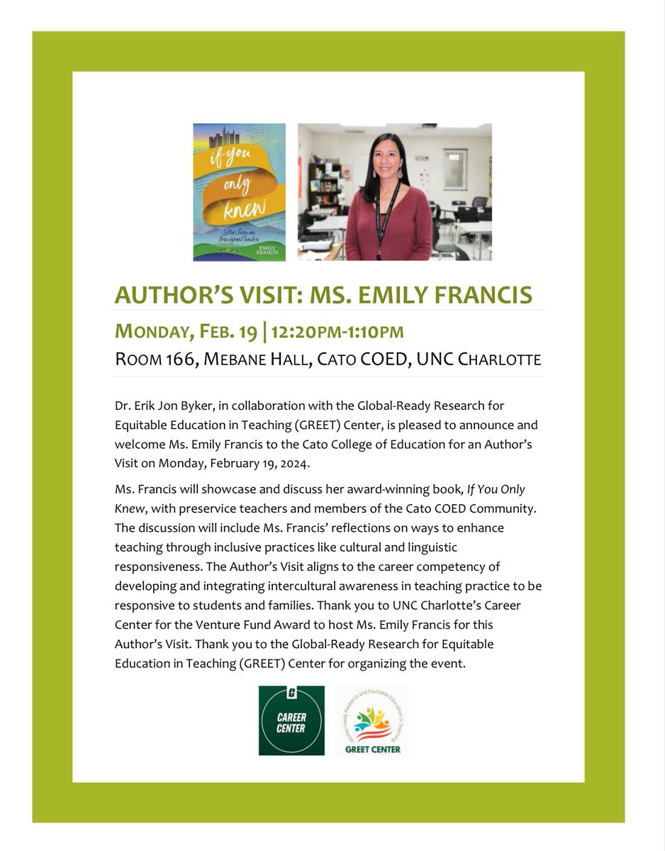 Wow 🤩 Awesome discussions 🔥 Thank you, Dr. @erikbyker for creating space & time for educators to have these discussions. It’s amazing to know a group of NC educators are reading #IfUonlyKnewBook Looking forward to joining this class! @CLT_COED @Seidlitz_Ed