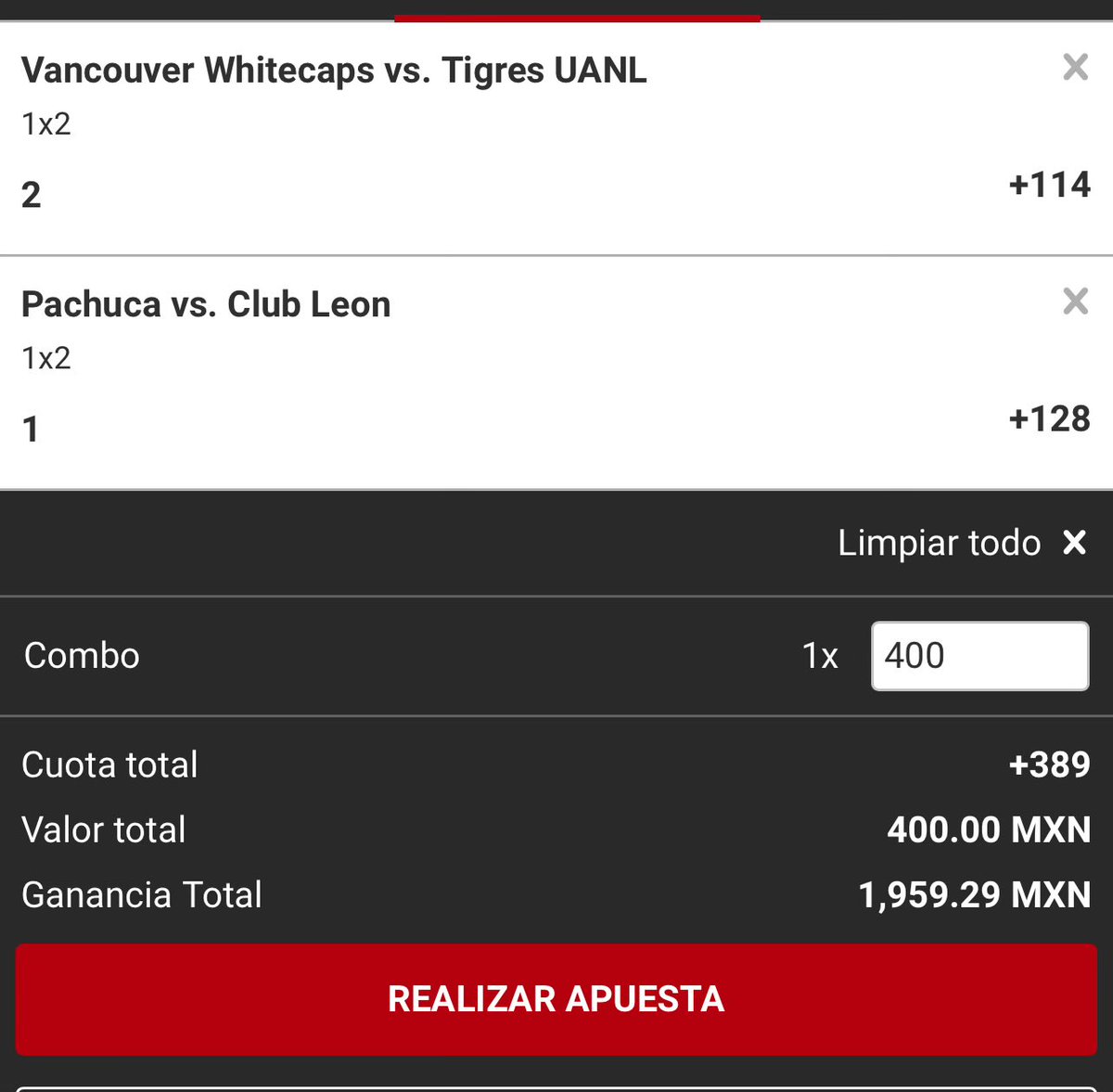 NLudopata's tweet photo. Qué puede malir sal???

Si se gana este doble, les regalo dos lugares en mi grupo de parlays entre todos los RTs.

Vamos que vamos… https://t.co/ckeZqNVaF1