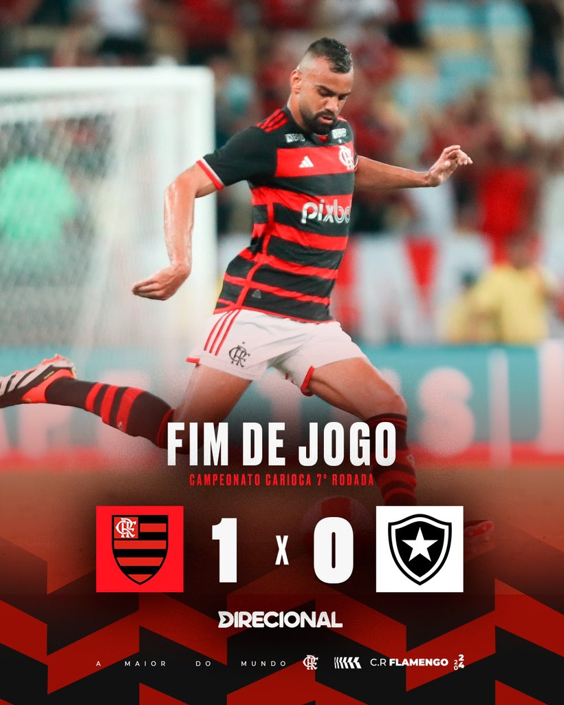 FIMMMMMMMMMMMMMM DE JOGO NO MARACANÃ! O MENGÃO VENCE O BOTAFOGO, PELO CARIOCA, POR 1 A 0 COM GOL DE LÉO PEREIRA! VAMOOOOOOOOOOOOOOOOOS, FLAMENGOOOOOOOOOOOO! #CRF