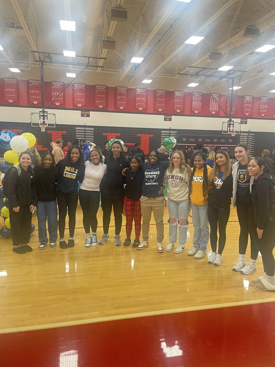 Congrats to <a href="/jonilyah/">jonilyah chambers</a> <a href="/MO_ROSE15/">Morgyn (Mo) Rose✨</a> <a href="/tionnecm0/">Tionne</a> for putting in the work and reaching their goal of playing at the next level. They are apart of an unreal track record we have had at wayne the last 7 yrs sending every sr we have had that wanted to play at the next level onto college🚂