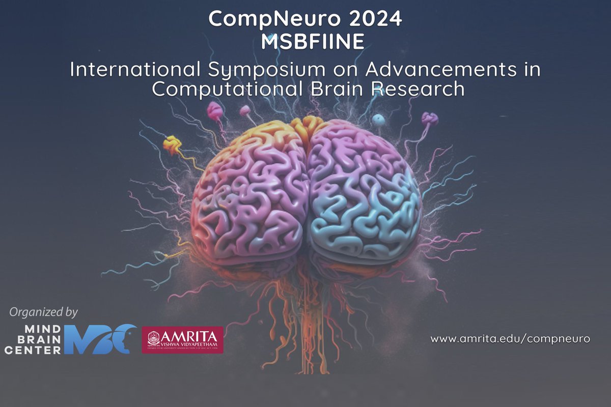 regularjoy's tweet image. We are starting off at 9 am today. Free to attend. 
Info: amrita.edu/compneuro

#brain #research #computationalneuroscience #Amrita