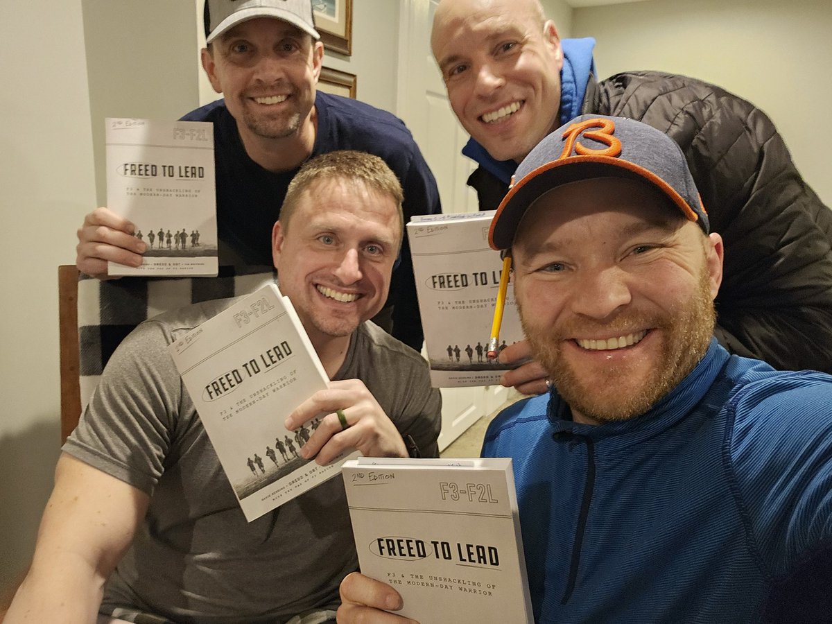 Godfather, Straight Edge, and Bottlecap were the first (3) PAX I EH'ed about 3 years ago (suckers!).  I gave them "Freed to Lead" for Christmas.  These HIM ain't falling thru the Sifter! <a href="/F3Cincinnati/">F3 Cincinnati</a> <a href="/F3Foundation/">F3 Foundation</a> <a href="/F3Nation/">F3</a> Get Right, Live Right, Lead Right, Leave Right!