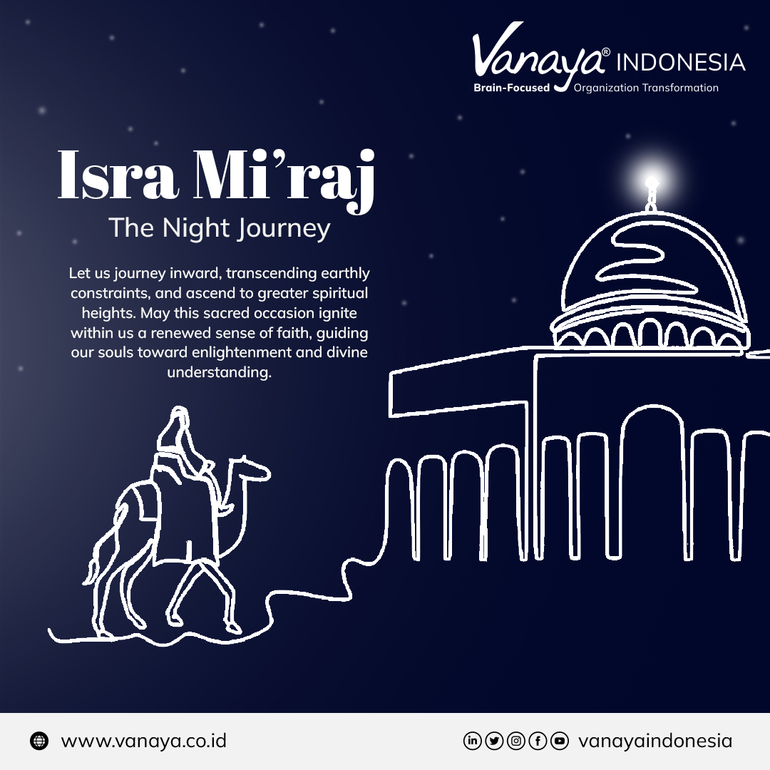 Let us pause to contemplate the significance of this sacred event, a reminder of the profound connection between the earthly and the divine. 

#isramiraj #isramirajnabimuhammadsaw #majelis #islam #VanayaIndonesia