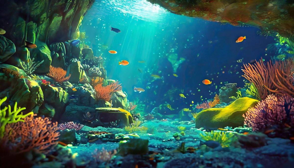 G_Nataliya_B's tweet photo. #WallpaperShare
Here’s a #wallpaper prompt done with #AdobeFirefly

Theme: #UnderWater #Art #CoralReef #Ocean
Style: #DigitalPainting

If you like what you see, give it a try, and show your results…
                        🔽Prompt inside Alt🔽 https://t.co/Cw8ZHlEY9x