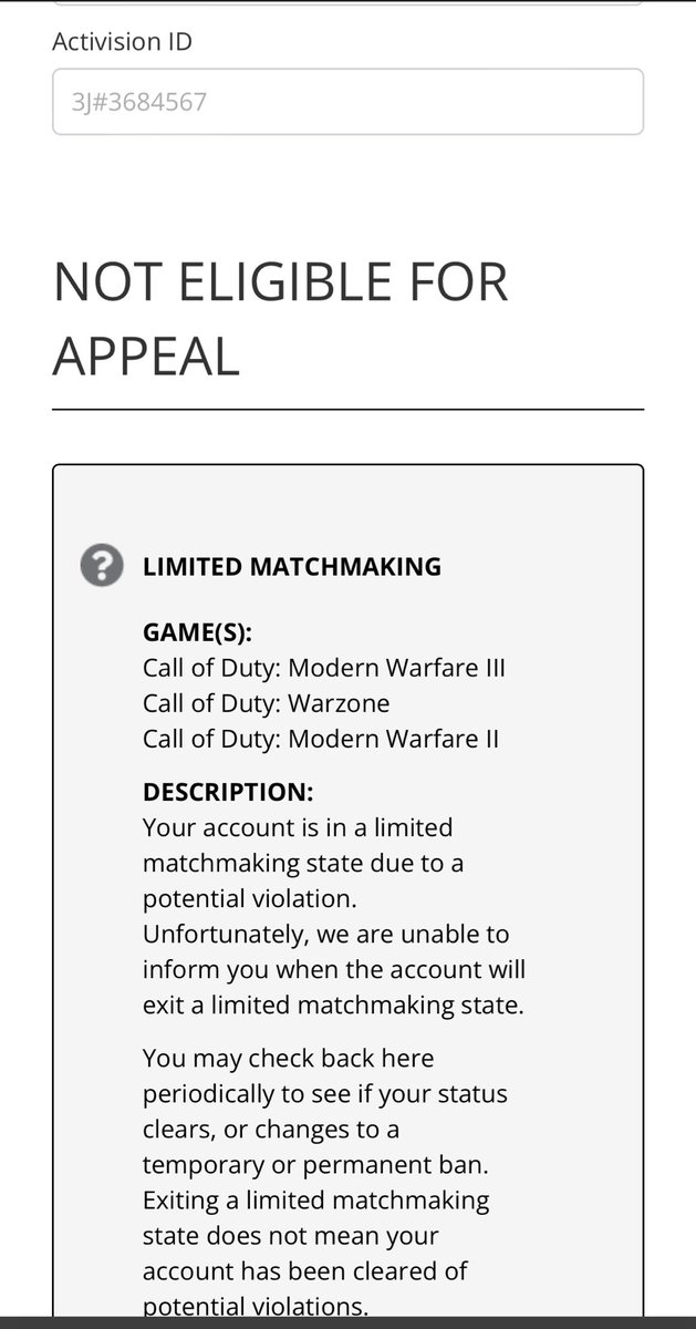 ej_ejercito's tweet photo. @ATVIAssist yall need to fix your anti-cheat. Just because someone spam reports, it shouldn’t lead to shadow ban. Yall need to work on better cheat detection and not the spam report shit. 🗑️ https://t.co/lCZU2A77Hg