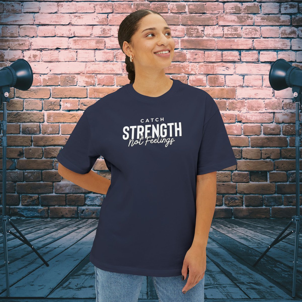 Show your love for strength with our 'Catch Strength Not Feelings' Oversized Boxy T-shirt. Comfort meets empowerment in this unique and stylish tee. #StrengthStatement #OversizedStyle #CatchStrength
personalizeittoledo.com/products/catch…