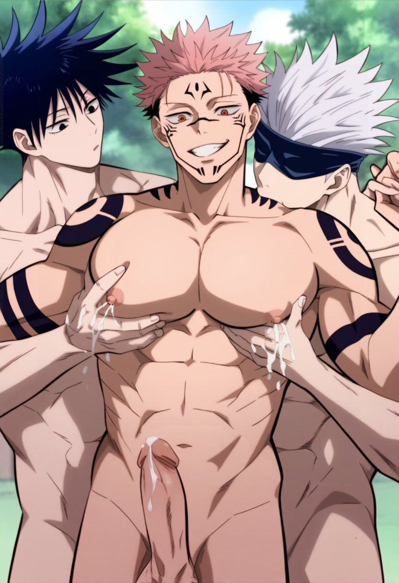 Gilxxgamesh's tweet photo. Sukuna lactating for Gojo and Megumi :3 https://t.co/oeH40C0mwi