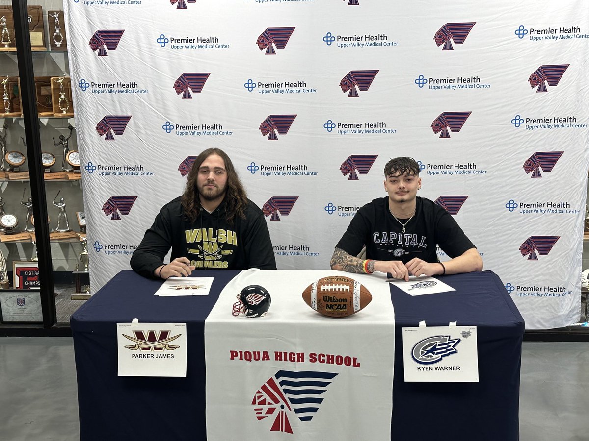 Congratulations to Parker James, for signing his letter of intent to play football at Walsh University next fall. #WeArePiqua