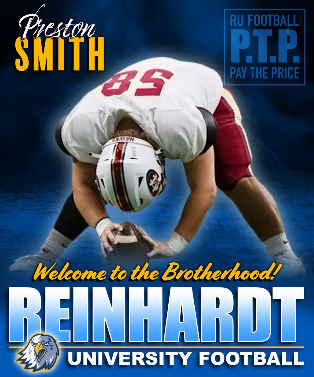 ReinhardtFB's tweet photo. Preston Smith, Welcome to the Brotherhood. 5’6 233lb LS, Mill Creek HS #PTP #PayThePrice #PrepareTeamPassion 
https://t.co/wHrz2YIjRe https://t.co/1rW1Q2AZIV