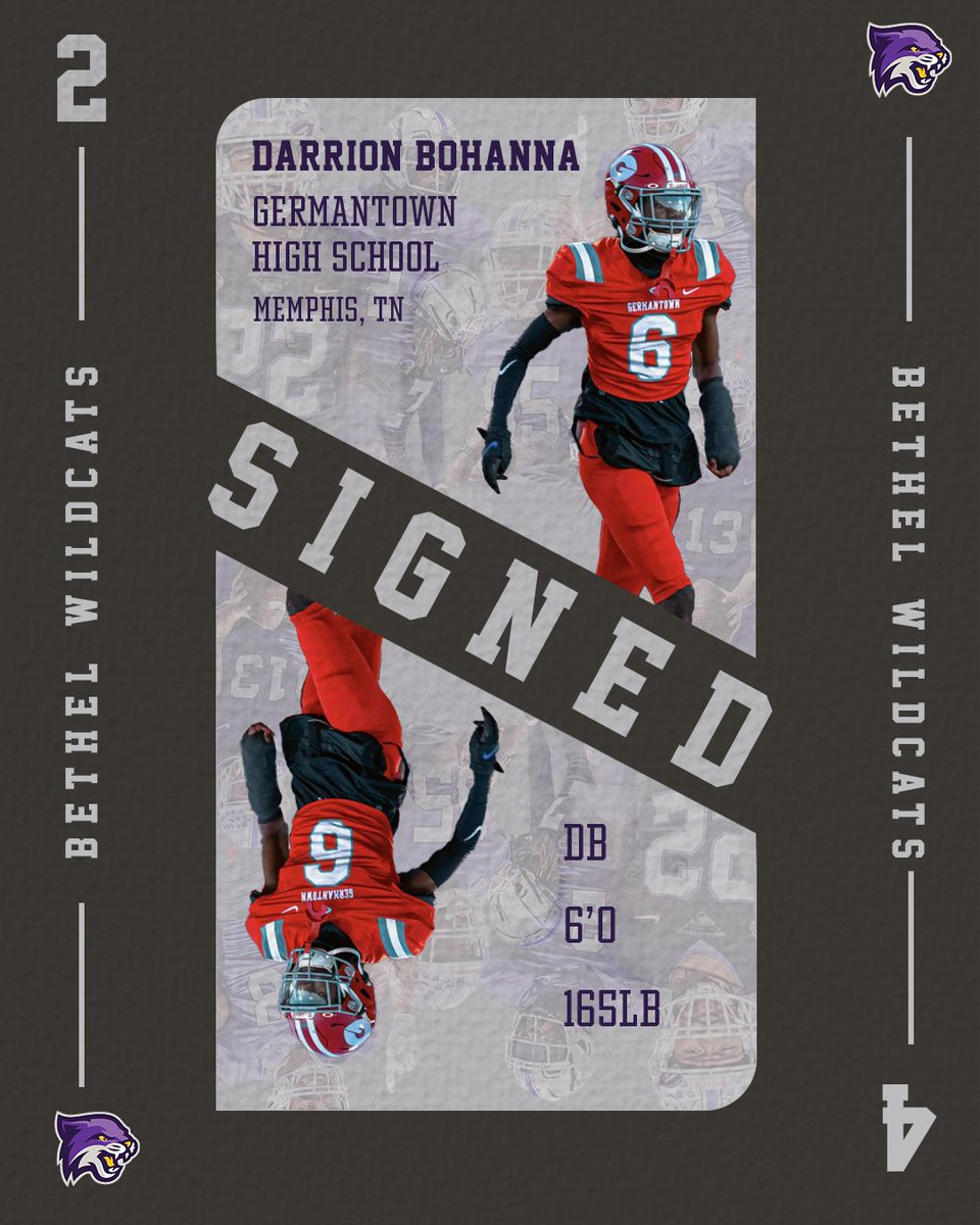 Welcome to the Wildcats! 
🔐- Darrion Bohanna ( <a href="/DarrionBohanna/">darrion bohanna</a> ) 
🏦- Germantown High School 
📍- Memphis, TN
📷- Defensive Back 
#OneHeartbeat| #ChasingGreatness| #NSD24