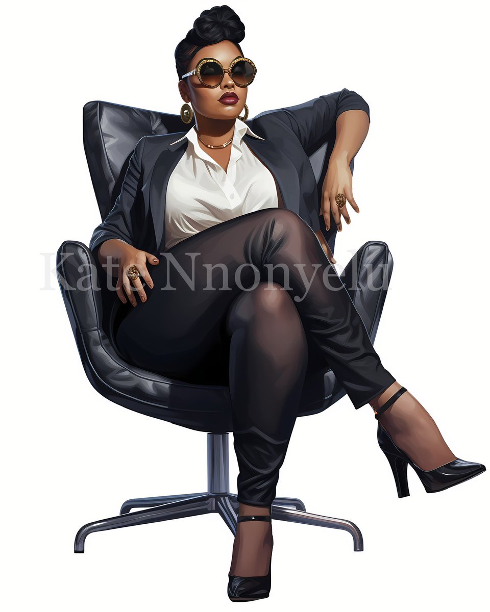 Check it out here 👉🏾yourwaybiz.etsy.com/listing/153414… Boss babe clip art #clipart #aiartcommunity #aiart #aiartist #AIArtGallery