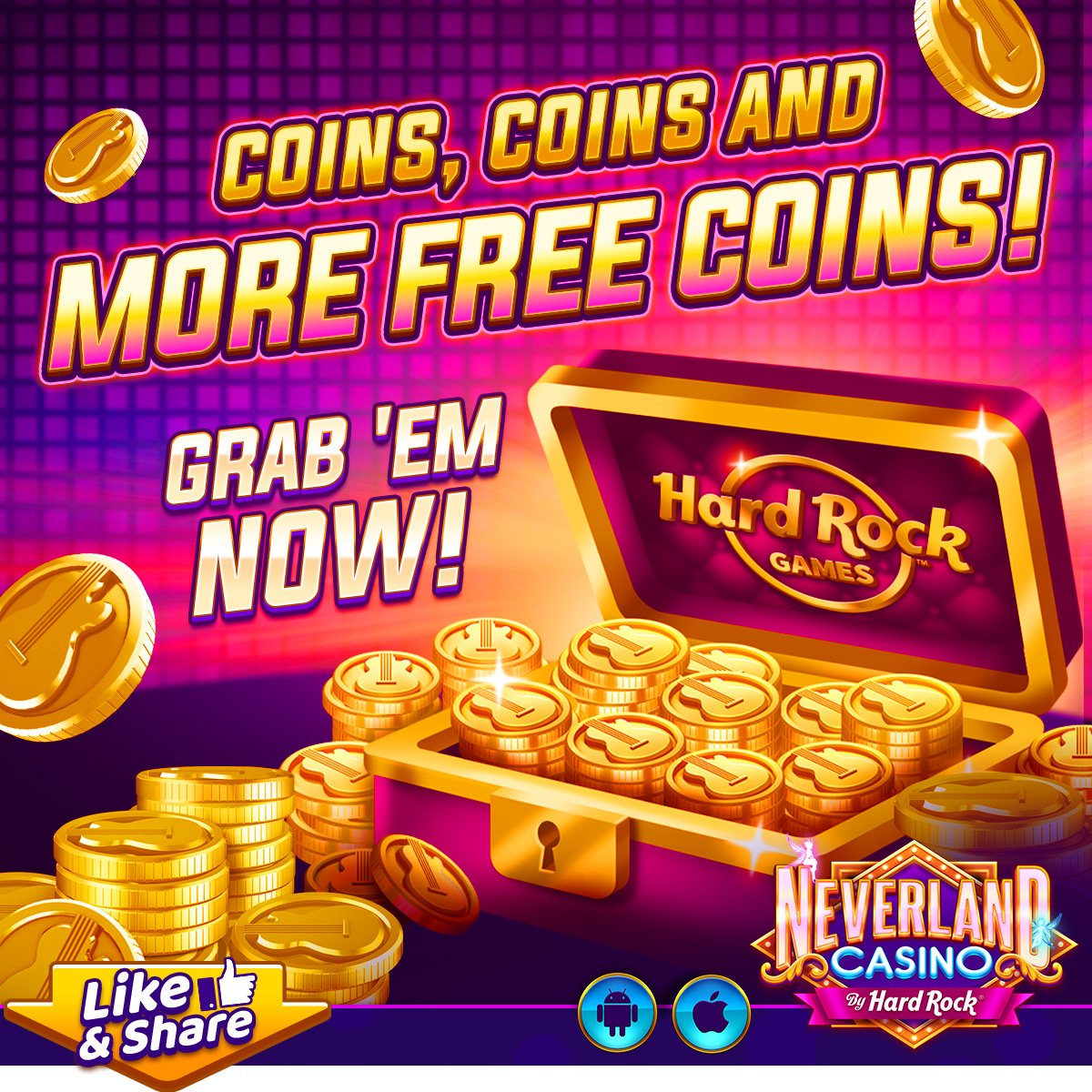 Neverland Casino on X We've got FREE Coins, just for you! 😍 🤔 Which