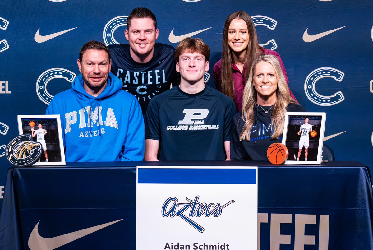 Congratulations to our seniors <a href="/AidanSchmidtt/">j</a> and <a href="/Kaelum_Brown/">Kaelum</a> and their families as they both signed their commitment to <a href="/PimaMens_bball/">Pima College Men's Basketball</a>. The whole program is proud of you gentlemen. <a href="/AaronWindler/">Aaron Windler</a> <a href="/CoachKing33/">Commander King</a> <a href="/CasteelAthletic/">Casteel Athletics</a> #ColtsOnTheRise