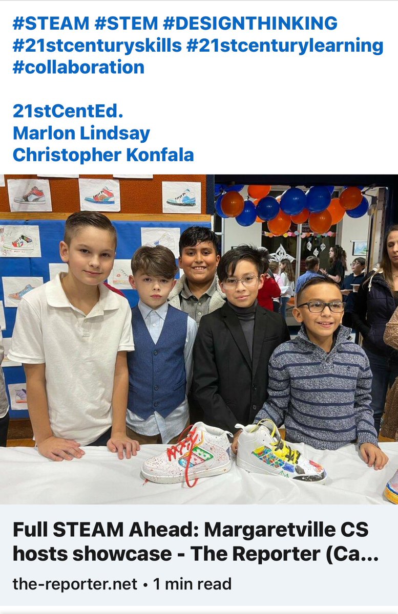 Great news! Our STEAM Showcase received fantastic coverage--our scholars have done an incredible job! Their efforts showcase the importance of collaboration, design thinking, and STEAM education. So Proud!

#STEAM #STEM #DESIGNTHINKING #21stcenturyskills #21stcenturylearning