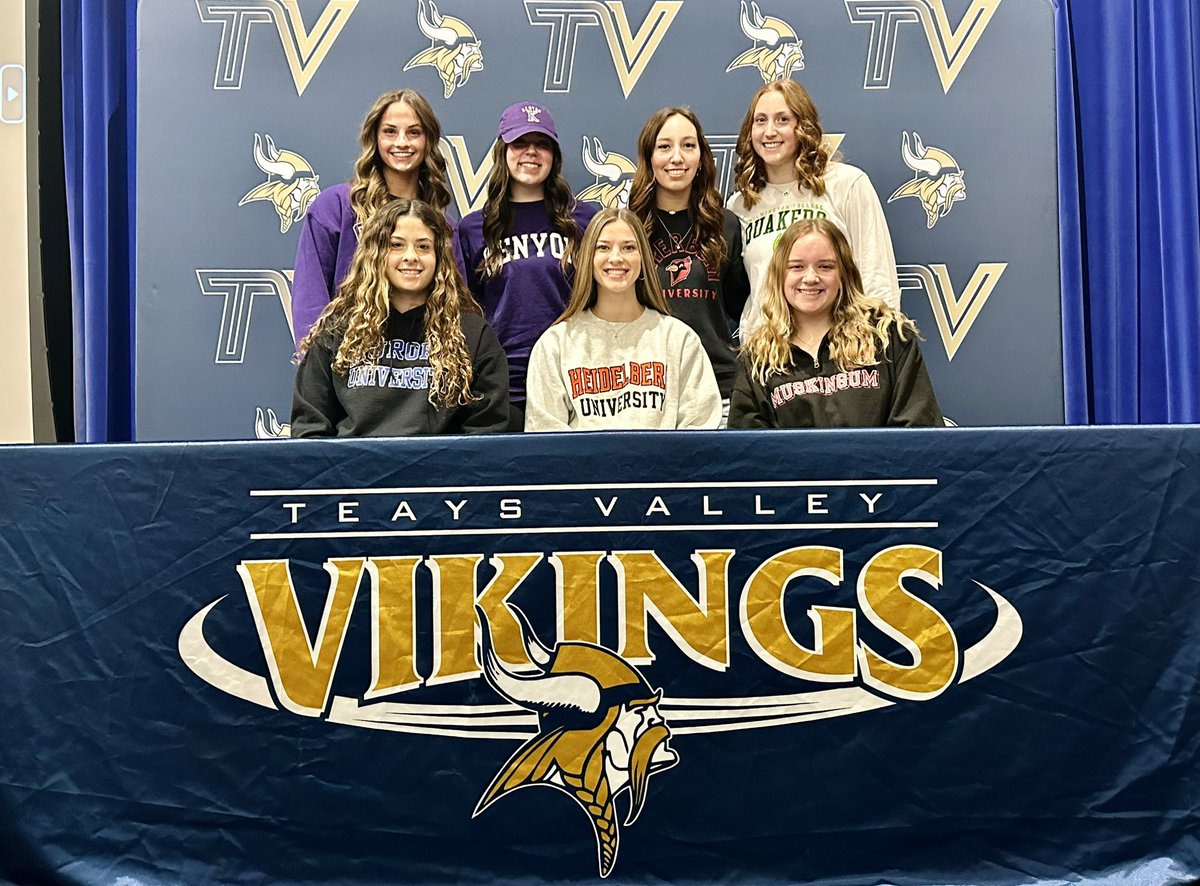 Teays Valley Schools (@tv_vikes) on Twitter photo Congratulations to the <a href="/TVHS_VIKINGS/">TVHS_VIKINGS</a> student athletes who signed to continue their academic and athletic careers at the collegiate level. The students include Alyssa Horsley, Sarah Laxton, Evie Lehman, Baileigh Rieder, Isabel Sayre, Abby Tier & Gabrielle Watkins Congratulations to the <a href="/TVHS_VIKINGS/">TVHS_VIKINGS</a> student athletes who signed to continue their academic and athletic careers at the collegiate level. The students include Alyssa Horsley, Sarah Laxton, Evie Lehman, Baileigh Rieder, Isabel Sayre, Abby Tier & Gabrielle Watkins