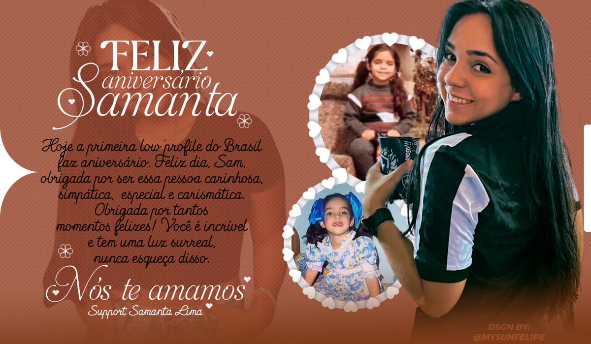 Samanta Day!!! 🎉🎉 Aproveite muito o seu dia Sam, você merece tudo de bom. ♥️ <a href="/eusamantalima/">sammy on the street</a>

FELIZ ANIVERSÁRIO SAMANTA LIMA