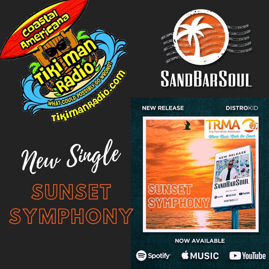 My single 'Sunset Symphony' is debuting this week on @TikiManRadio - big thx to Danny Lynn for supporting #troprock music @troprockassoc @LiveThePalmLife @ParrotHeadsinp @ThatEricAlper