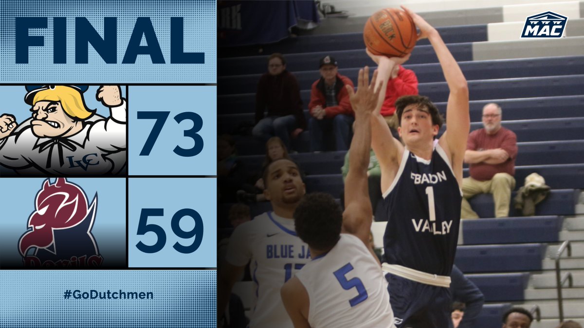Ryan Harder scored a game-high 22 to pace <a href="/lvcdmbb/">Lebanon Valley College Men’s Basketball</a> to an important road win at FDU-Florham!

LVC will host DeSales on Saturday for Senior Day and Hot Dog Frank Day!

Box: godutchmen.com/sports/mens-ba…
Recap: godutchmen.com/news/2024/2/7/…

#GoDutchmen
#lvcmbb
#d3hoops