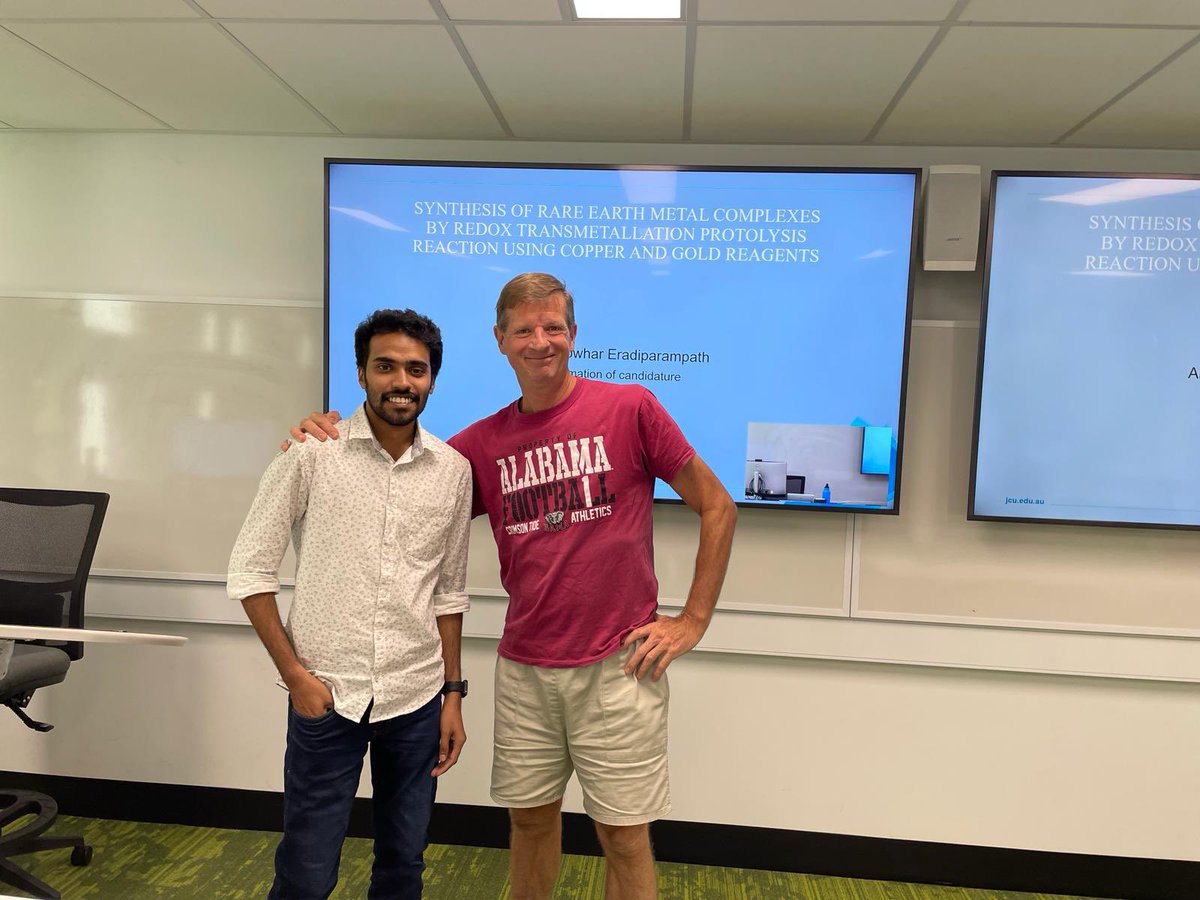 peterjunk2's tweet photo. Junk group member, AJ, completed his Confirmation of Candidature today with flying colours. Now he’s back to the bench to churn out more results. @jcu @RACInational #junkfamily #ozchem #junkgroup https://t.co/p2Cq8s6QpD