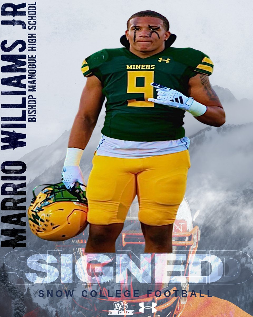 Snow College Badger Football (@snowcollegefb) on Twitter photo BACK FOR MORE! With this Hard Hitter bringing the pain from Las Vegas.
<a href="/NEXT_UP_MARRIO/">Marrio Williams Jr (JC ILB)</a> is officially a BADGER!🦡
#BeABadger24 BACK FOR MORE! With this Hard Hitter bringing the pain from Las Vegas.
<a href="/NEXT_UP_MARRIO/">Marrio Williams Jr (JC ILB)</a> is officially a BADGER!🦡
#BeABadger24