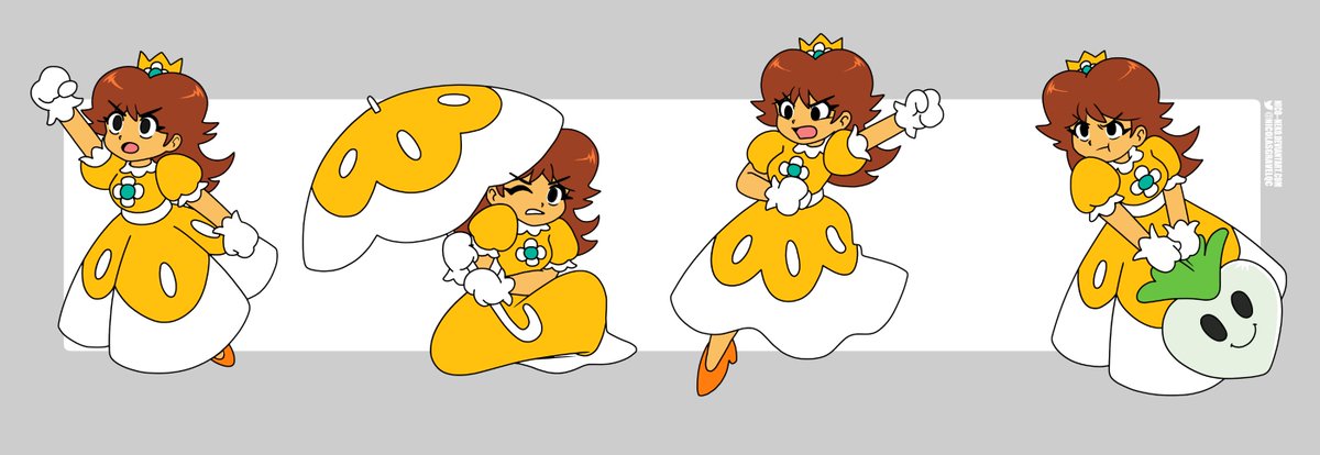 💛 BONUS: ''Sprite Sheet'' for Daisy! 🧡 #PrincessDaisy