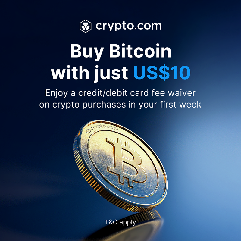 cryptocom's tweet photo. There’s no need to buy a whole coin. US$10 is all you need.
✅ Available for 250+ cryptocurrencies.