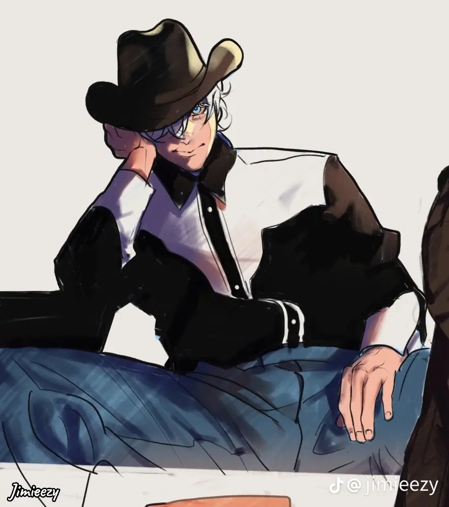 jimieezy's tweet photo. Cowboy gojo https://t.co/nn4j8g67NS