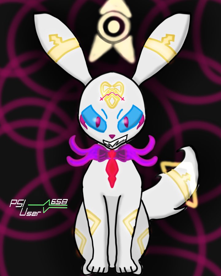 TruePSIUser658's tweet photo. Happy #UmbreonDay 

I decided to make a Negafied Version of little Kale, I mean Kyle from @UnderMediaGroup’s @ArceussWish 

I call him, Lumeneon. https://t.co/EEUBsmYvnD